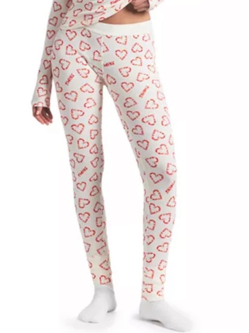 SKIMS NWT Cotton Ribbed Legging - Marble Candy Heart